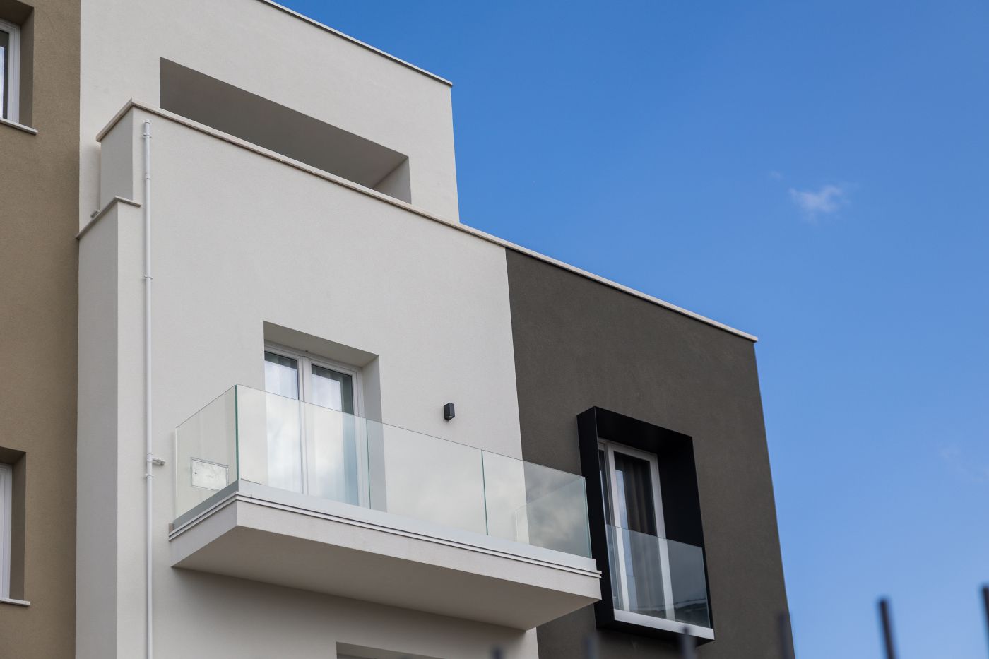 Balcone con vetrata